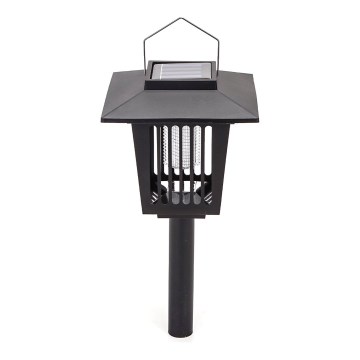 Aigostar - LED Solar lamp with an insect trap LED/0,03W/1,2V 55,2cm black 6500K IP44