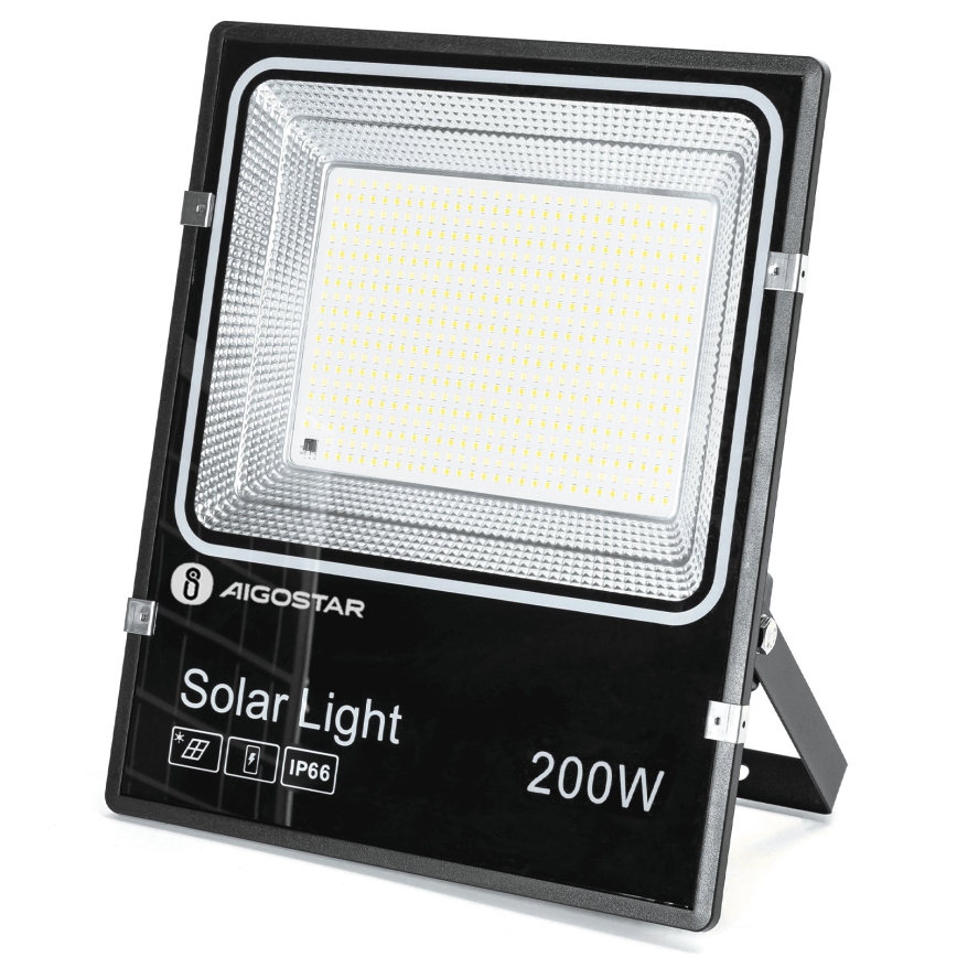 Aigostar - LED Solar Floodlight LED/200W/3.2V 3600mAh 3000K/4000K/6500K IP66 + remote control