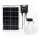 Aigostar - LED Solar light 2xLED/35W/12V 6000 mAh 6500K d. 16,8 cm + remote control