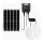 Aigostar - LED Solar Light 2xLED/70W/12V 12000 mAh 6500K IP65 Ø 20,5 cm + remote control