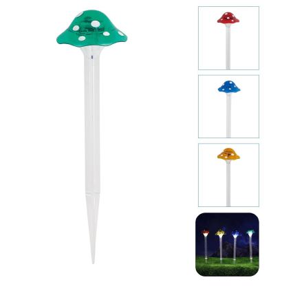 Aigostar - LED Solar light LED/0,006W/1,2V 100 mAh 2700K IP44 green