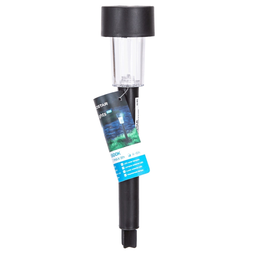 Aigostar - LED Solar light LED/0,006W/1,2V 29,5 cm black 6500K IP44