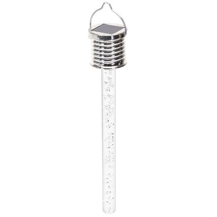 Aigostar - LED Solar light LED/0,006W/1,2V chrome 2700K IP44