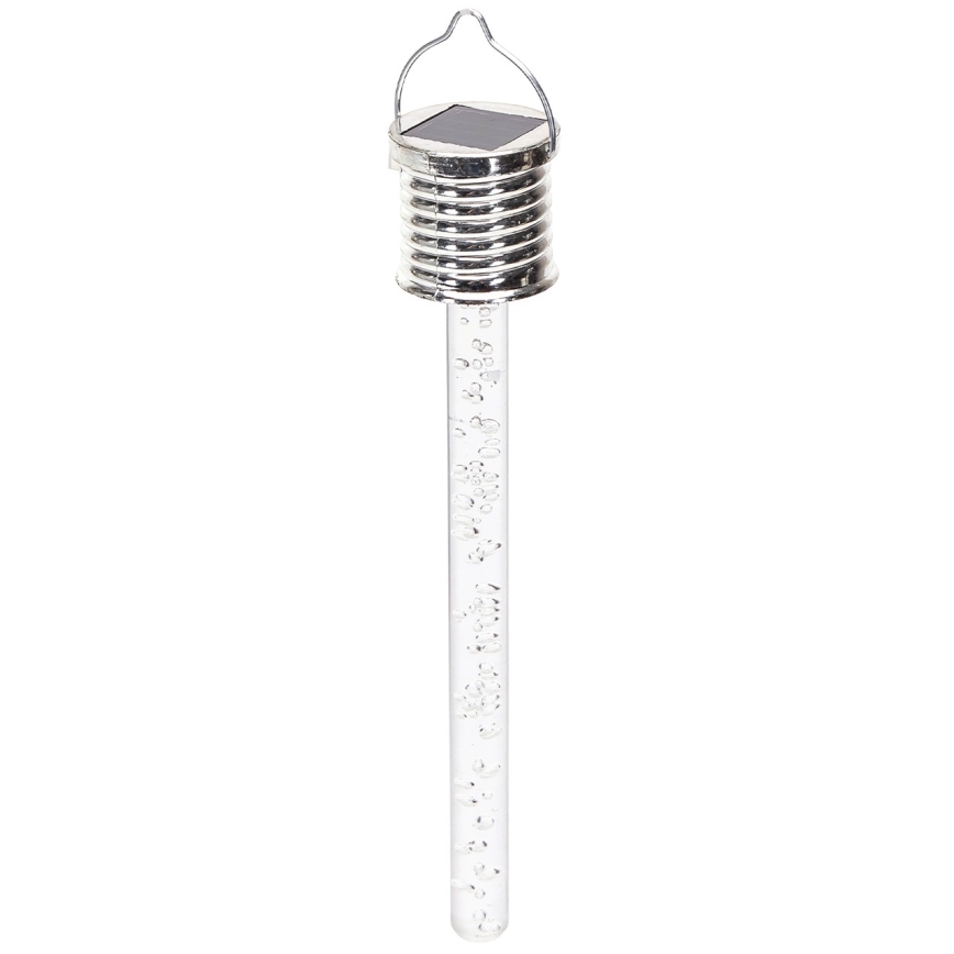 Aigostar - LED Solar light LED/0,006W/1,2V chrome 2700K IP44