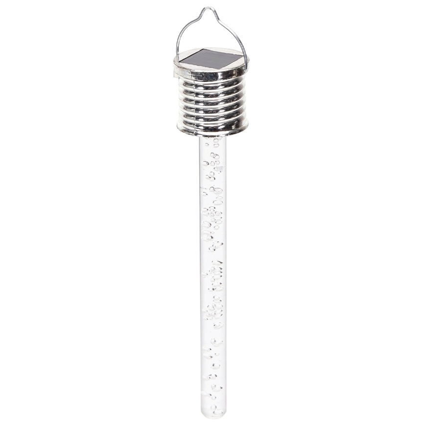 Aigostar - LED Solar light LED/0,006W/1,2V chrome 40 mAh 6500K IP44