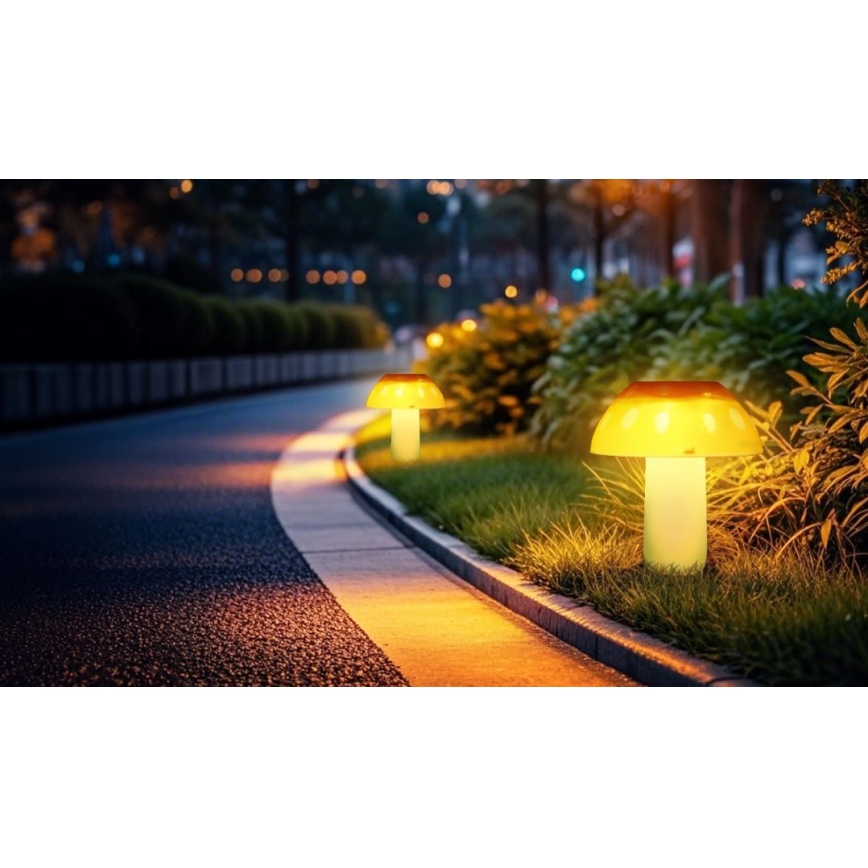 Aigostar - LED Solar light LED/0,024W/1,2V 200 mAh 2700K IP44 boletus