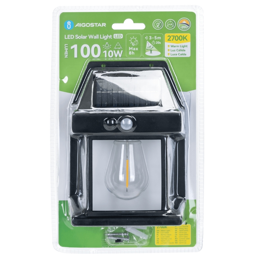 Aigostar - LED Solar Light LED/10W/3,7V 800 mAh IP65