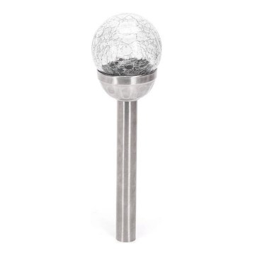Aigostar - LED Solar Light LED/2V 6500K IP44 40 mAh Silver