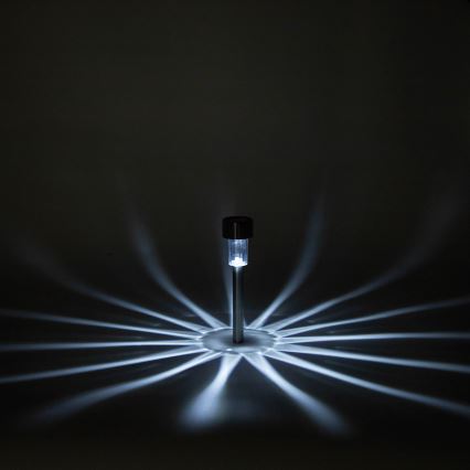 Aigostar - LED Solar Light LED/2V IP44 40 mAh Matte Chrome