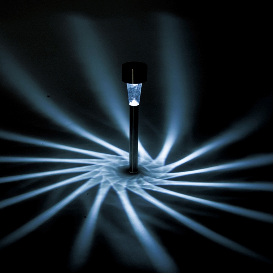 Aigostar - LED Solar Light LED/2V IP44 40 mAh Matte Chrome