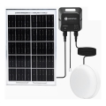 Aigostar - LED Solar Light LED/70W/12V 6000 mAh 6500K IP65 Ø 20.5 cm + Remote Control