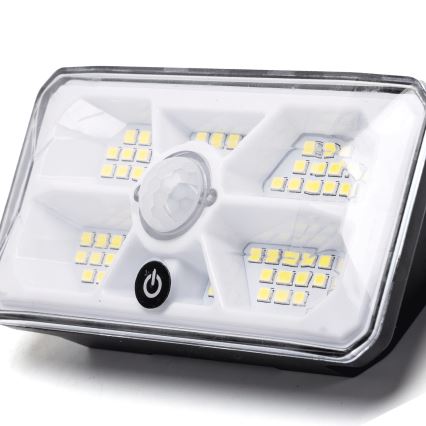 Aigostar LED Solar Light with Sensor 3.7V 6500K 500 mAh IP65 Black