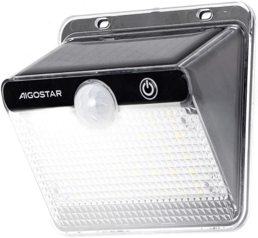 Aigostar - LED Solar Light with Sensor LED/3,7V 6500K 1200 mAh IP65 black