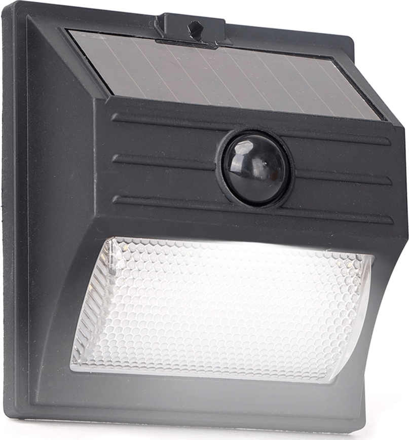 Aigostar - LED Solar Light with Sensor LED/3.7V 6500K 500 mAh IP65 Black