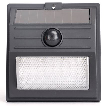 Aigostar - LED Solar Light with Sensor LED/3.7V 6500K 500 mAh IP65 Black
