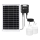 Aigostar - LED Solar Pendant Light 2x LED / 35W / 12V, 6000 mAh, 6500K, IP65, diam. 10 cm + remote control