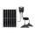 Aigostar - LED Solar Pendant Light 2xLED / 70W / 12V / 12000 mAh 6500K IP65 Ø 23.5 cm + Remote Control