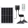 Aigostar - LED Solar Pendant Light with Built-In Sensor 2xLED/70W/12V 12000 mAh 6500K IP65 Ø 23,5 cm + Remote Control