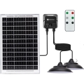Aigostar - LED Solar Pendant Light with Sensor 2xLED/35W/12V 6000 mAh 6500K dia. 15 cm + Remote Control
