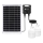 Aigostar - LED Solar Pendant with Sensor 2xLED/35W/12V 6000 mAh 6500K IP65 Ø 10 cm + Remote Control