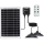 Aigostar - LED Solar Pendant with Sensor 2xLED/35W/12V 6000 mAh 6500K IP65 Ø 15 cm + Remote Control