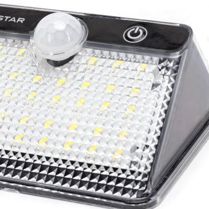 Aigostar - LED Solar Light with Sensor LED/3,7V 6500K 1200 mAh IP65 black