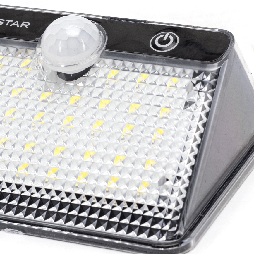 Aigostar - LED Solar Light with Sensor LED/3,7V 6500K 1200 mAh IP65 black