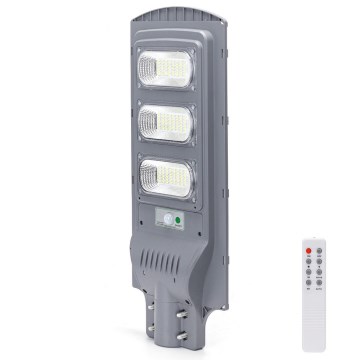 Aigostar - LED Solar street lamp with a motion and dusk sensor LED/150W/3,2V 15000mAh IP65 6500K + remote control