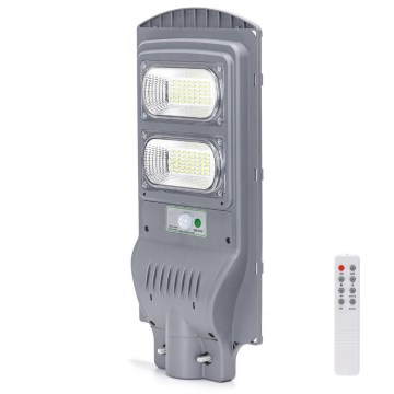 Aigostar - LED Solar street lamp with a sensor LED/100W/3,2V 10000mAh IP65 6500K + remote control