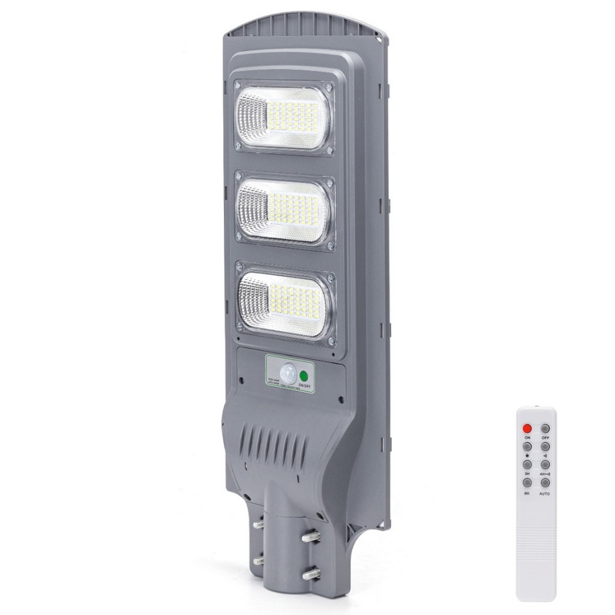 Aigostar - LED Solar street lamp with a sensor LED/150W/3,2V 15000mAh IP65 6500K + remote control