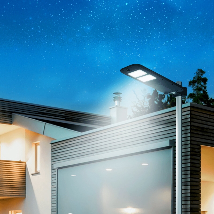 Aigostar - LED Solar street lamp with a sensor LED/180W/4V 7500mAh IP65 + remote control