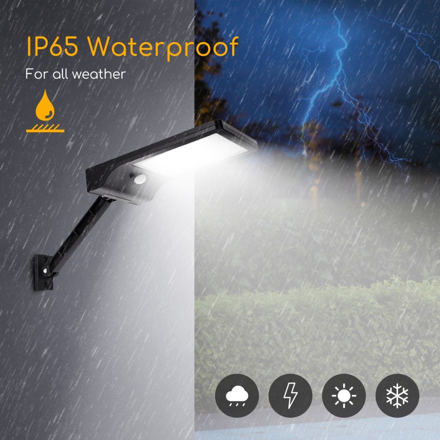 Aigostar - LED Solar street lamp with a sensor LED/2,3W/5,5V 1800 mAh IP65