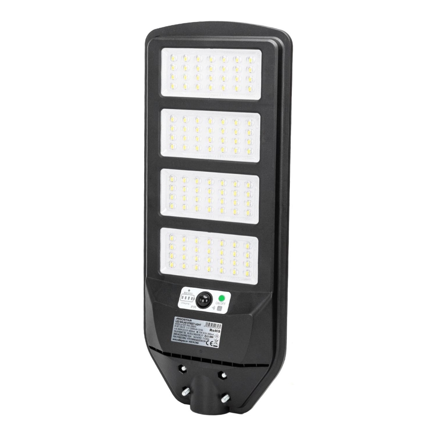 Aigostar - LED Solar street lamp with a sensor LED/200W/3,2V 12000mAh IP65 6500K + remote control