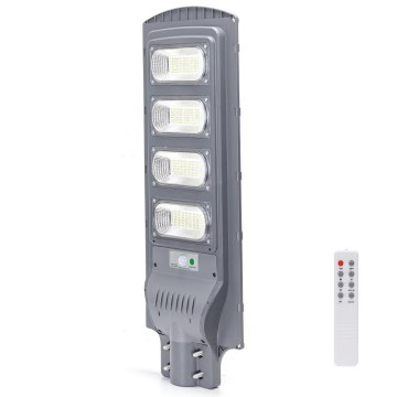 Aigostar - LED Solar street lamp with a sensor LED/200W/3,2V 20000mAh IP65 6500K + remote control