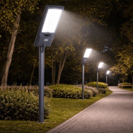 Aigostar - LED solar street lamp with sensor LED/300W/3.2V 3000/4000/6500K 3600mAh + remote control