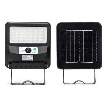 Aigostar - LED Solar street light with sensor LED/50W/3,2V 1000mAh 6500K + remote control