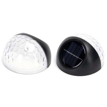 Aigostar - LED Solar wall light LED/2W/1,2V black 300 mAh 2700K IP44