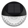 Aigostar - LED Solar wall light LED/2W/1,2V black 300 mAh 2700K IP44