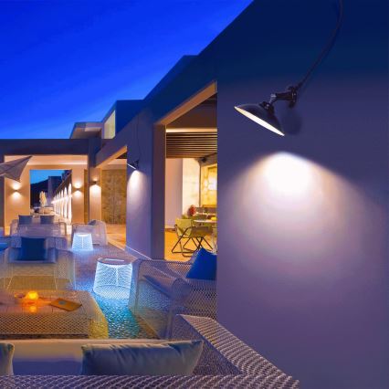 Aigostar - LED Solar wall light LED/3,2V 3000K/4000K/6500K 5000 mAh IP65 + remote control