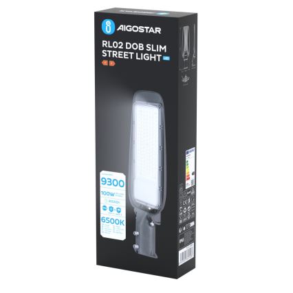 Aigostar - LED Street Lamp SLIM LED/100W/230V 6500K IP65