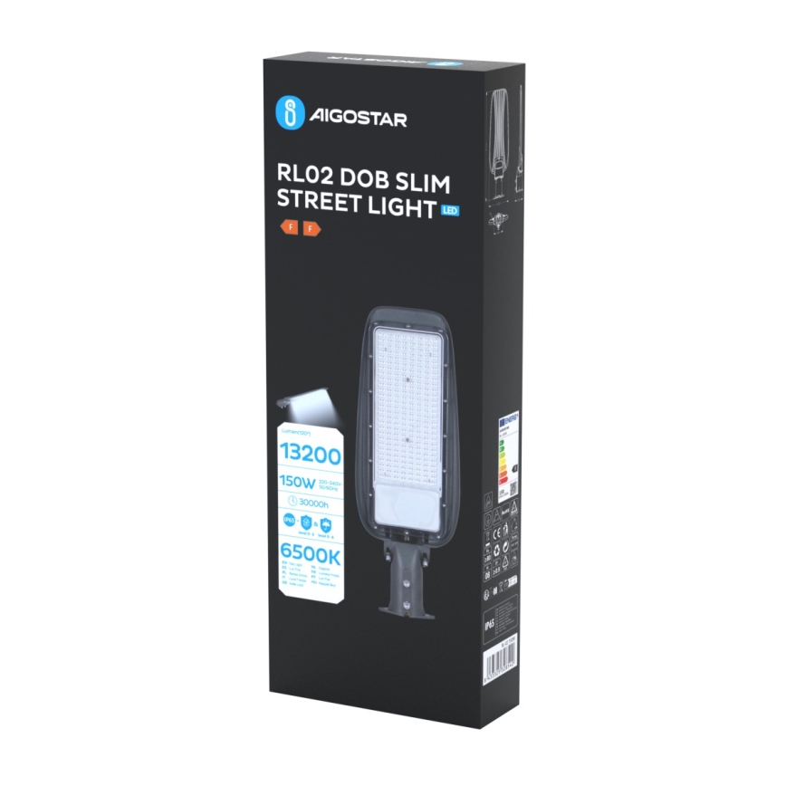 Aigostar - LED Street Lamp SLIM LED/150W/230V 6500K IP65