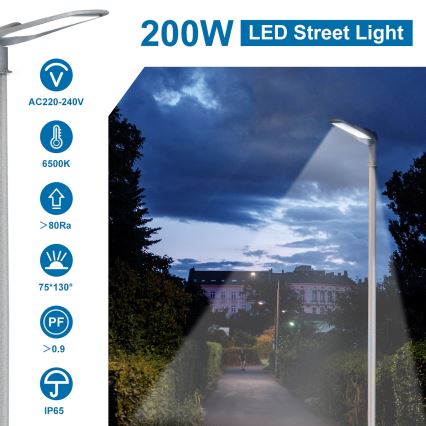 Aigostar - LED Street Light SLIM LED/200W/230V 6500K IP65