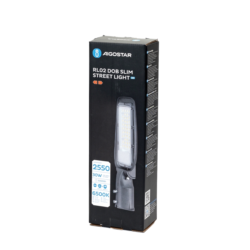 Aigostar - LED Street Light SLIM LED/30W/230V 6500K IP65