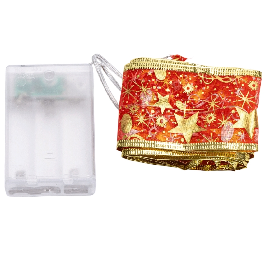 Aigostar - LED string lights 20xLED/3xAA, 2 m, warm white and red