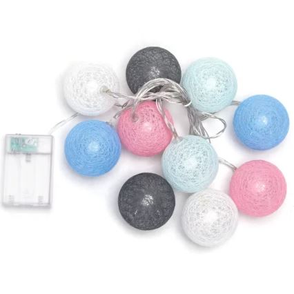 Aigostar - LED string lights, 10x LED, battery-powered (3x AA), 2 m, warm white