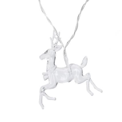 Aigostar - LED string lights 10xLED/3xAA 1,5m warm white deer