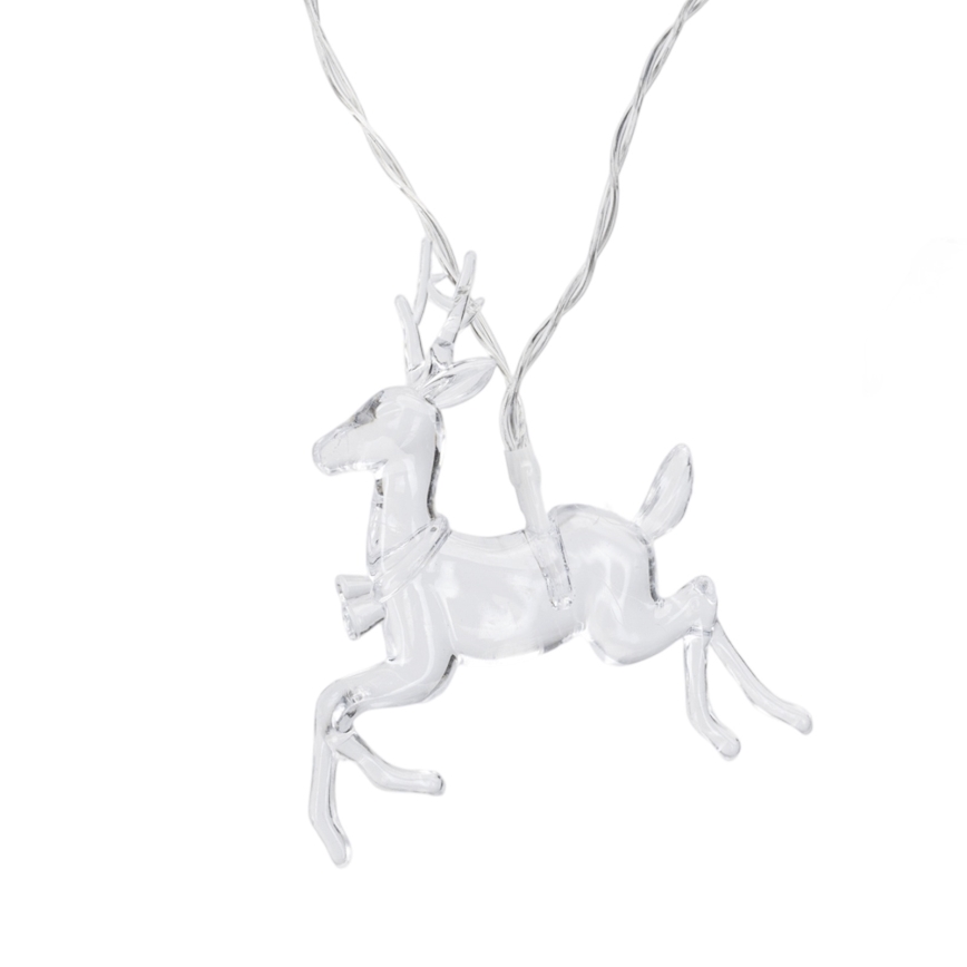 Aigostar - LED string lights 10xLED/3xAA 1,5m warm white deer