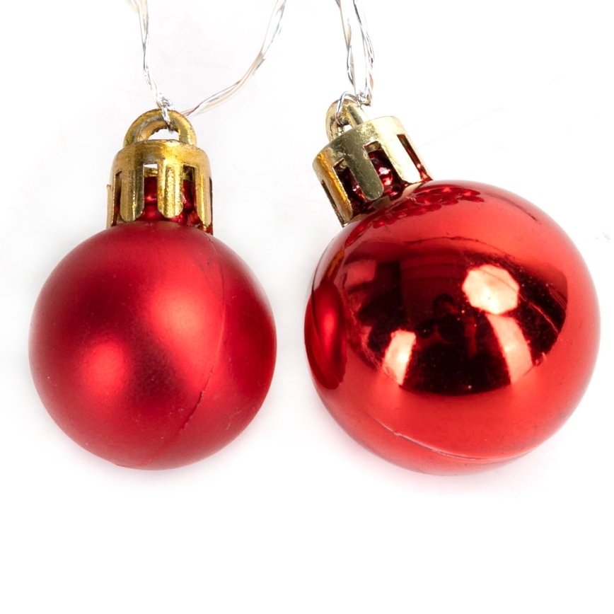 Aigostar - LED string lights, 20 LEDs, battery-powered (3× AA), 2 m, warm white