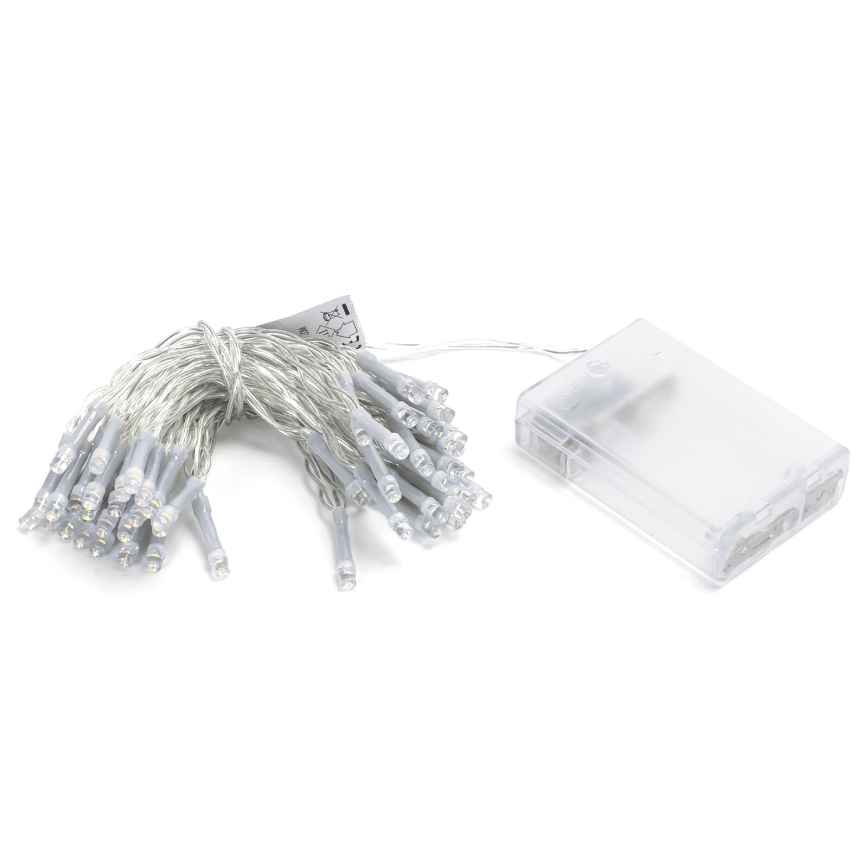 Aigostar - LED string lights 50xLED/3xAA 5,3m multicolor