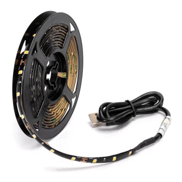 Aigostar - LED Strip 2m LED/4,9W/5V 6500K IP65 black